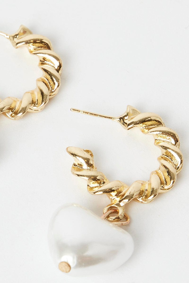 Gold Heart Earrings for Ally Fashion