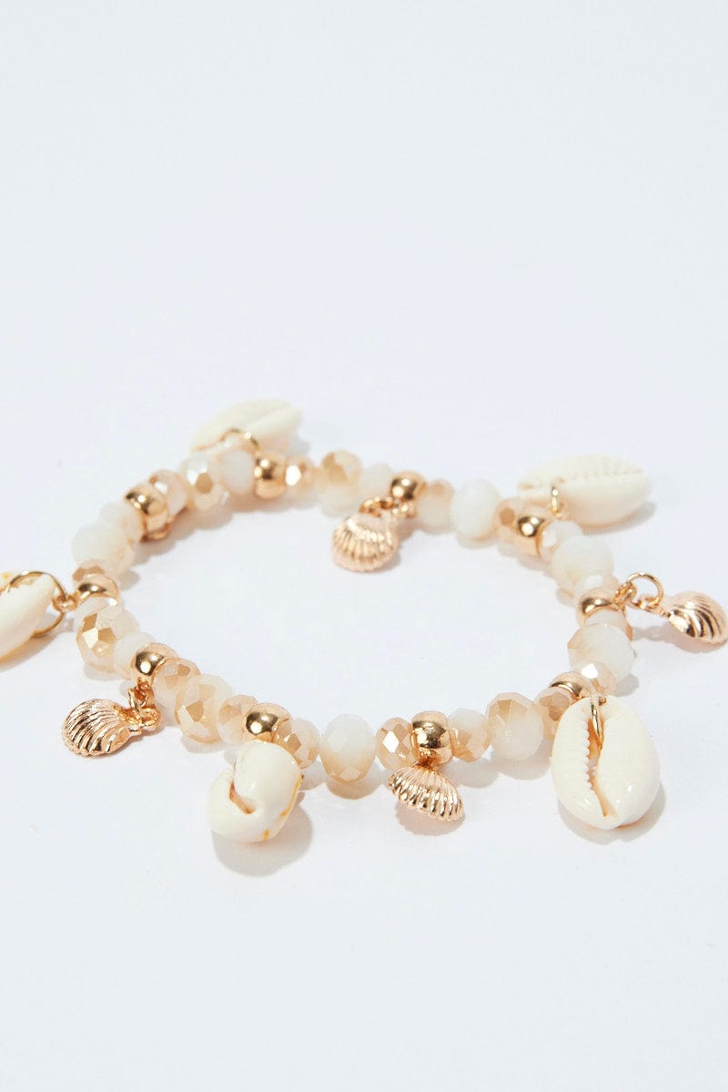 Gold Shell Charm Bracelet for Ally Fashion