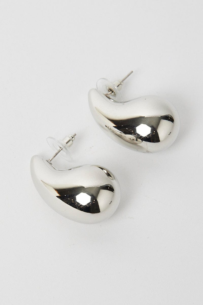Silver Teardrop Earrings for Ally Fashion