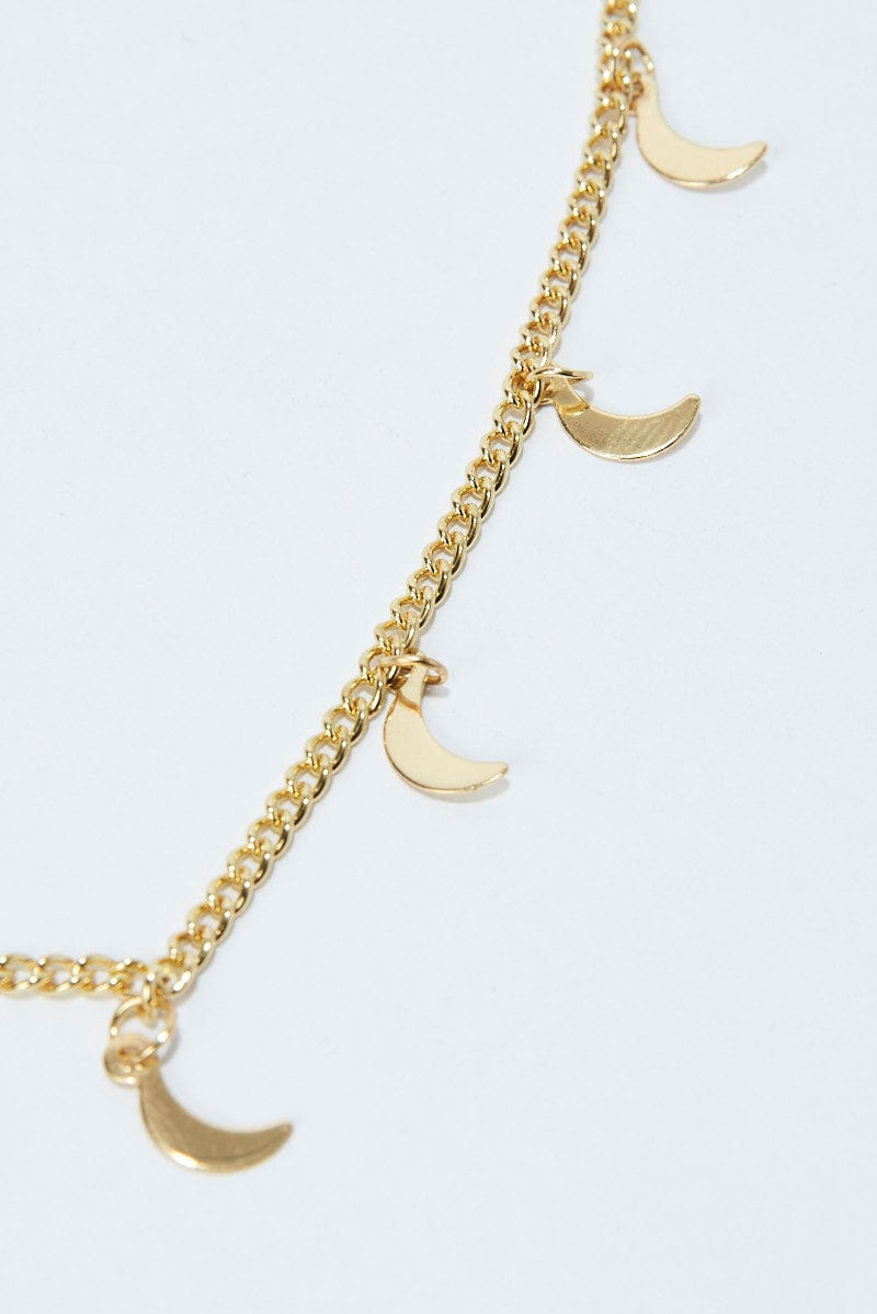 Gold Moon Pendent Necklace for Ally Fashion