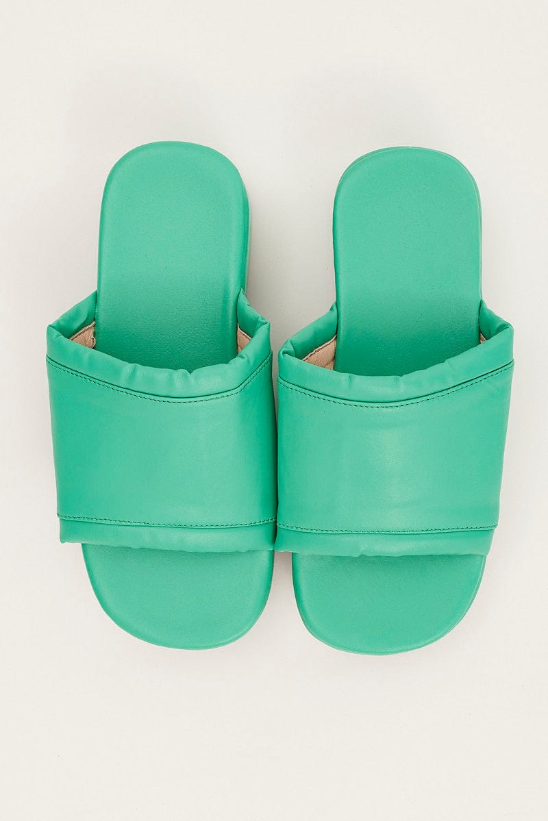 Green Flatform Sandals for Ally Fashion