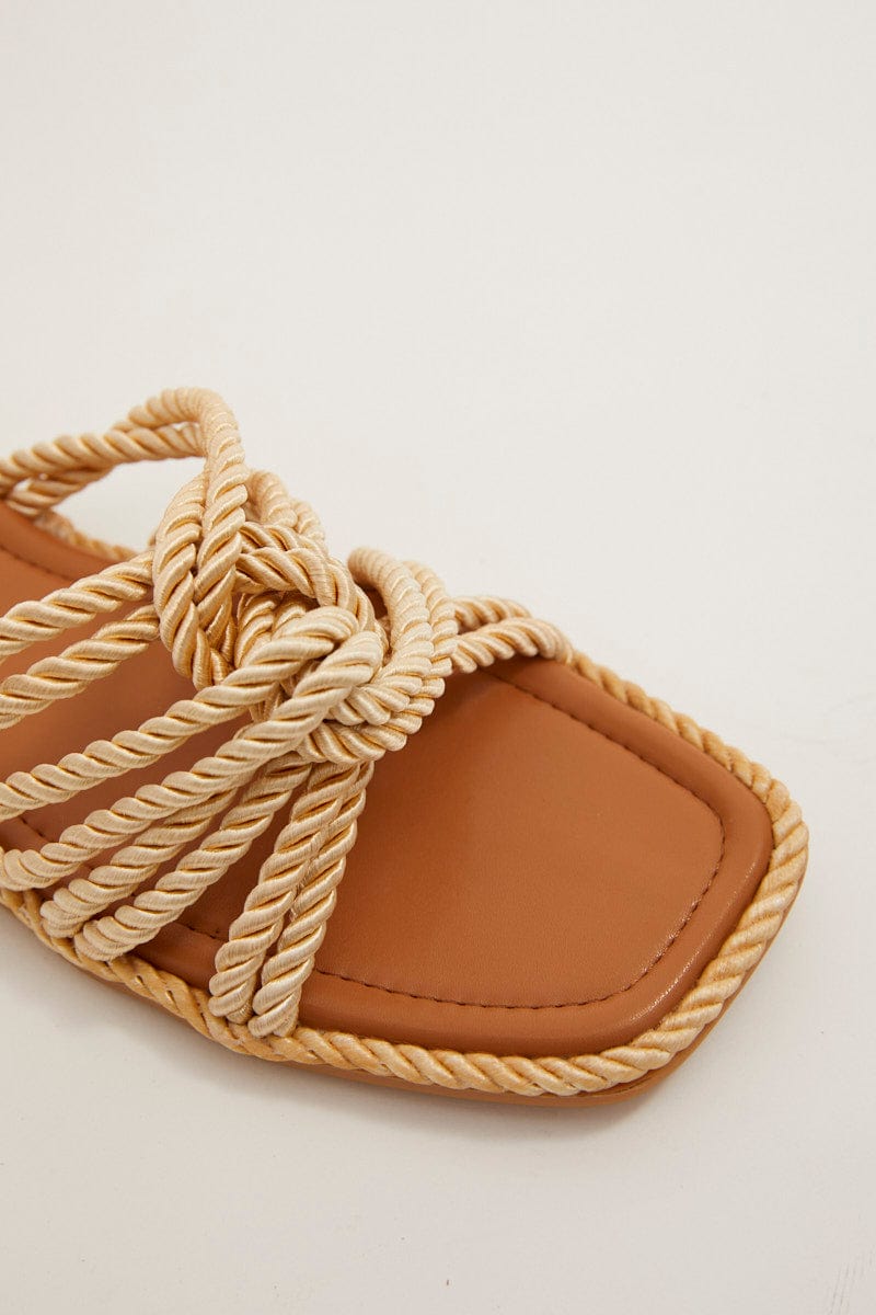 Brown Flat Rope Sandals Slipper for Ally Fashion