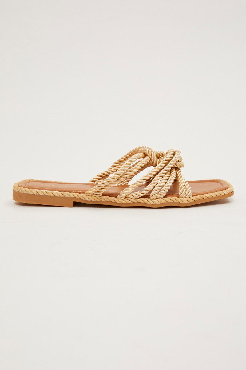 Brown Flat Rope Sandals Slipper for Ally Fashion