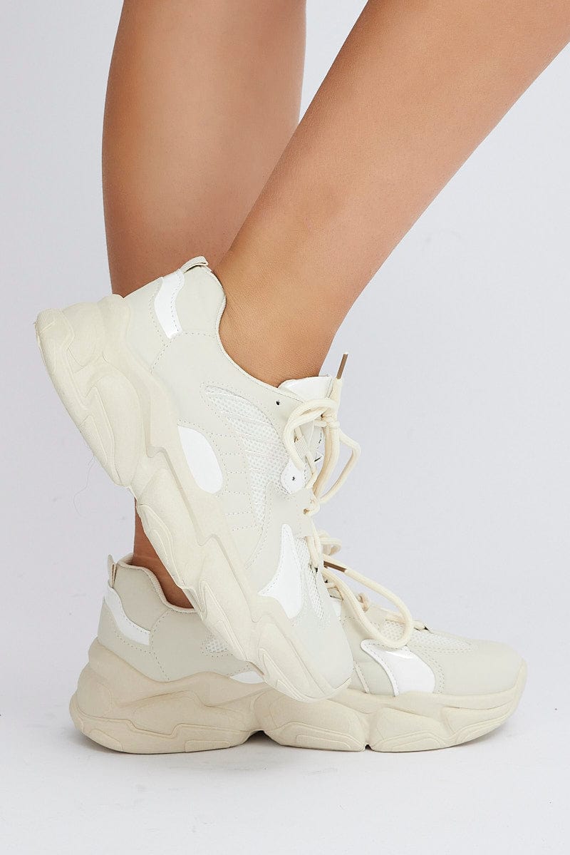 White Chunky Sneakers for Ally Fashion