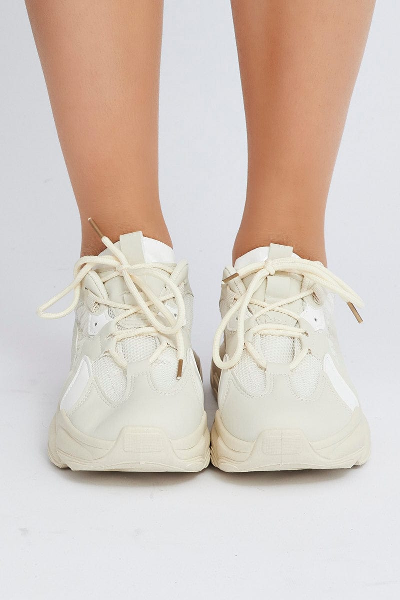 White Chunky Sneakers for Ally Fashion