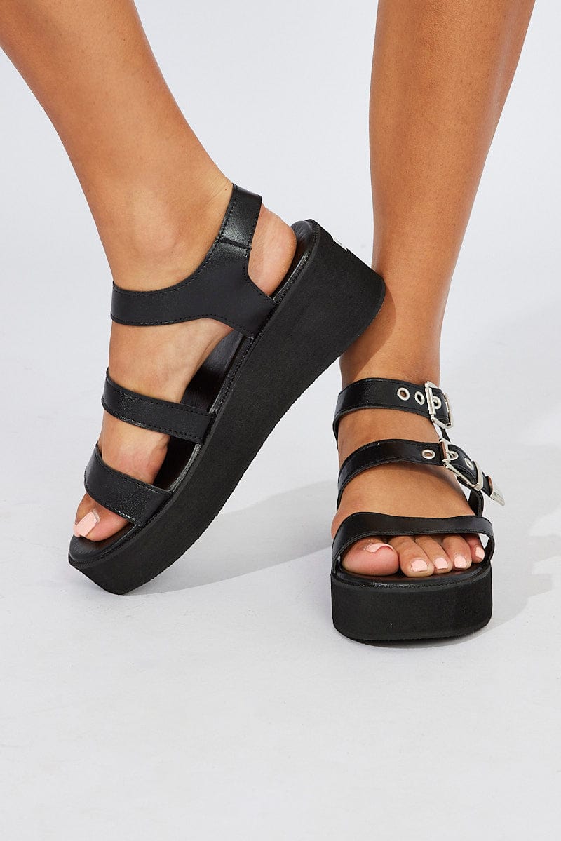 JM LOOKS Fashion Casual Wedges Heels Sandals For Womens & Girls  SS-1-Black-35-X : Amazon.in: Fashion