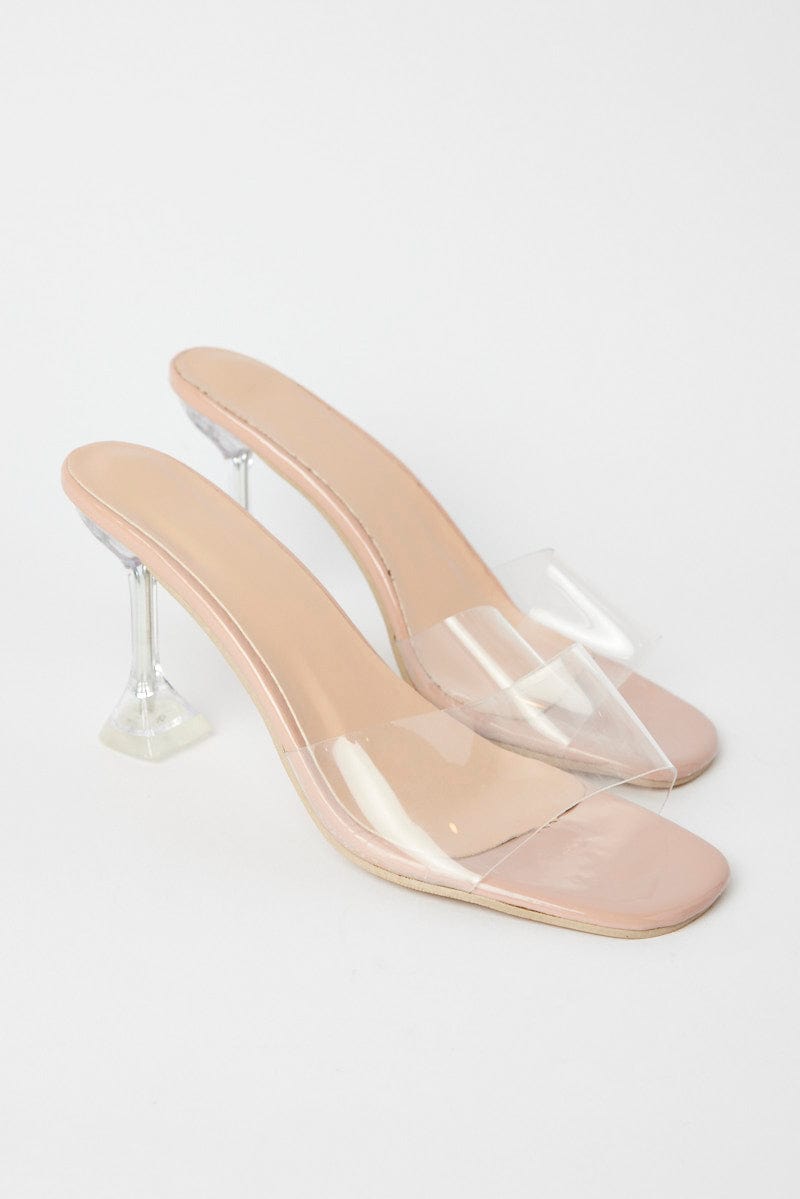 Metallic Barely There Mules Sandals for Ally Fashion