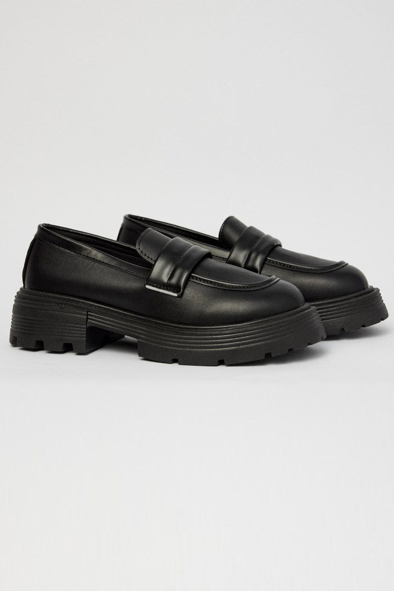 Black Chunky Loafers for Ally Fashion