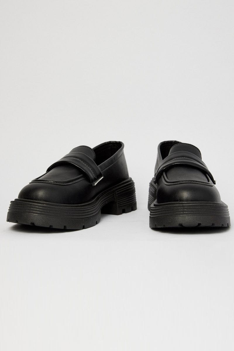 Black Chunky Loafers for Ally Fashion