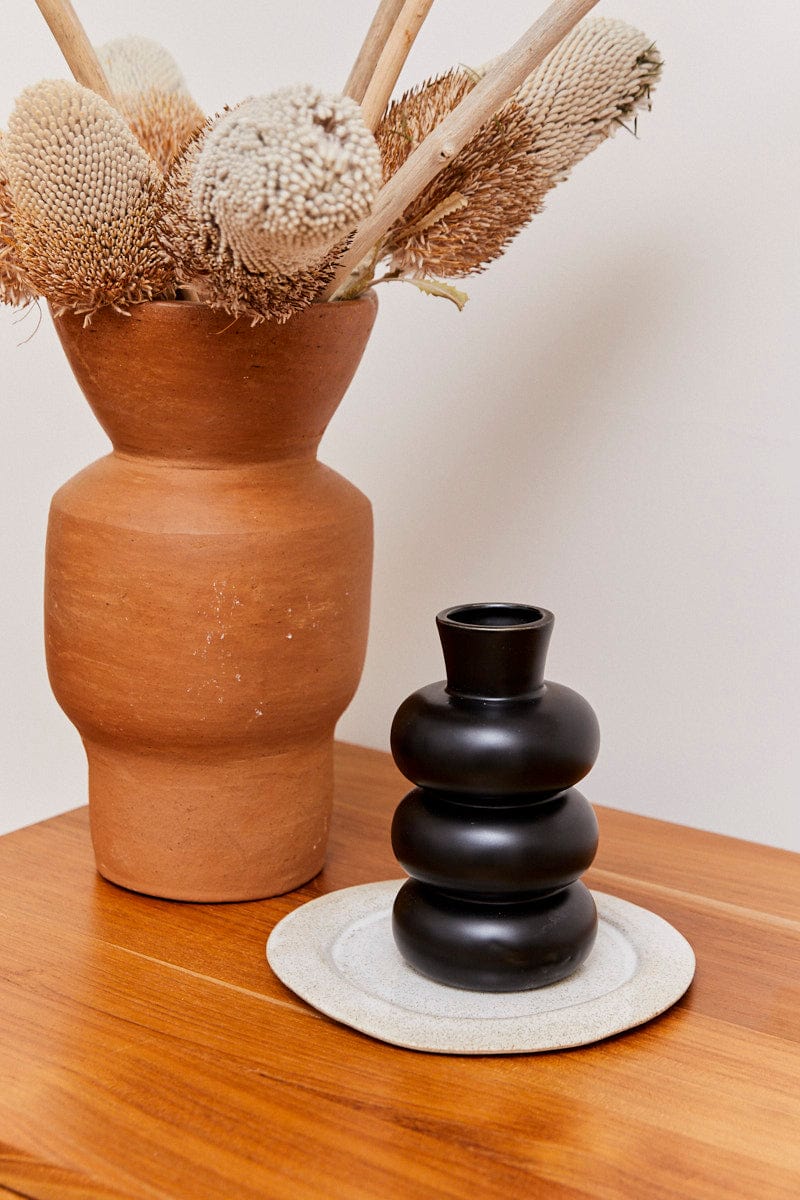 Black Stacked Vase for Ally Fashion