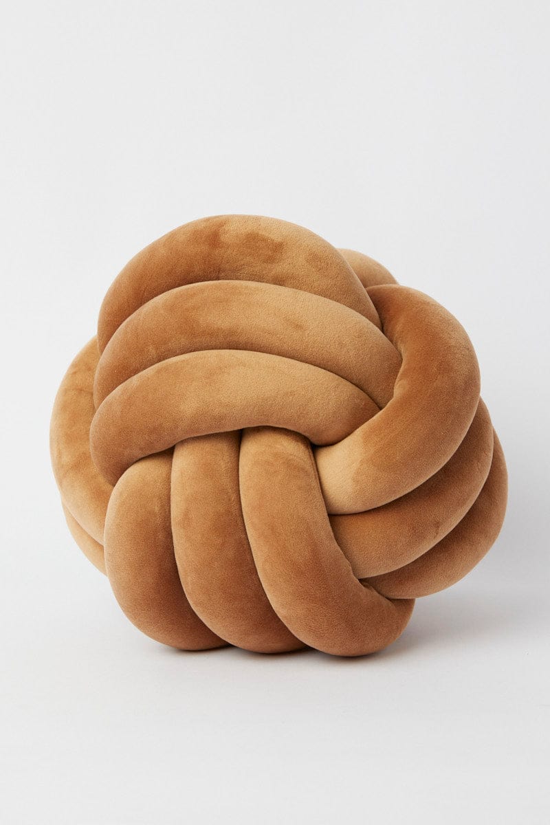 Beige Knot Cushion for Ally Fashion