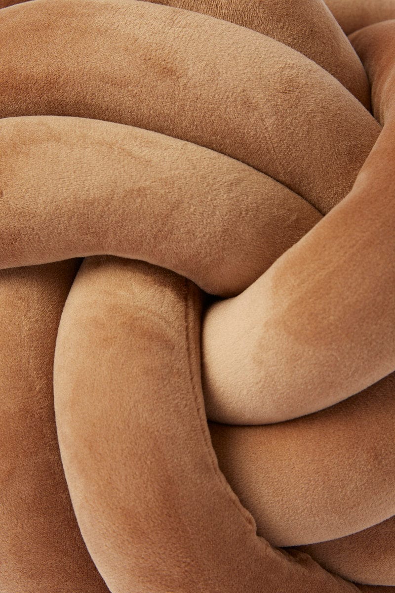 Beige Knot Cushion for Ally Fashion