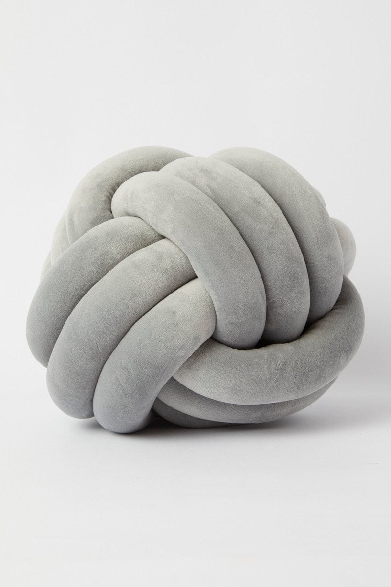 Grey Knot Cushion for Ally Fashion
