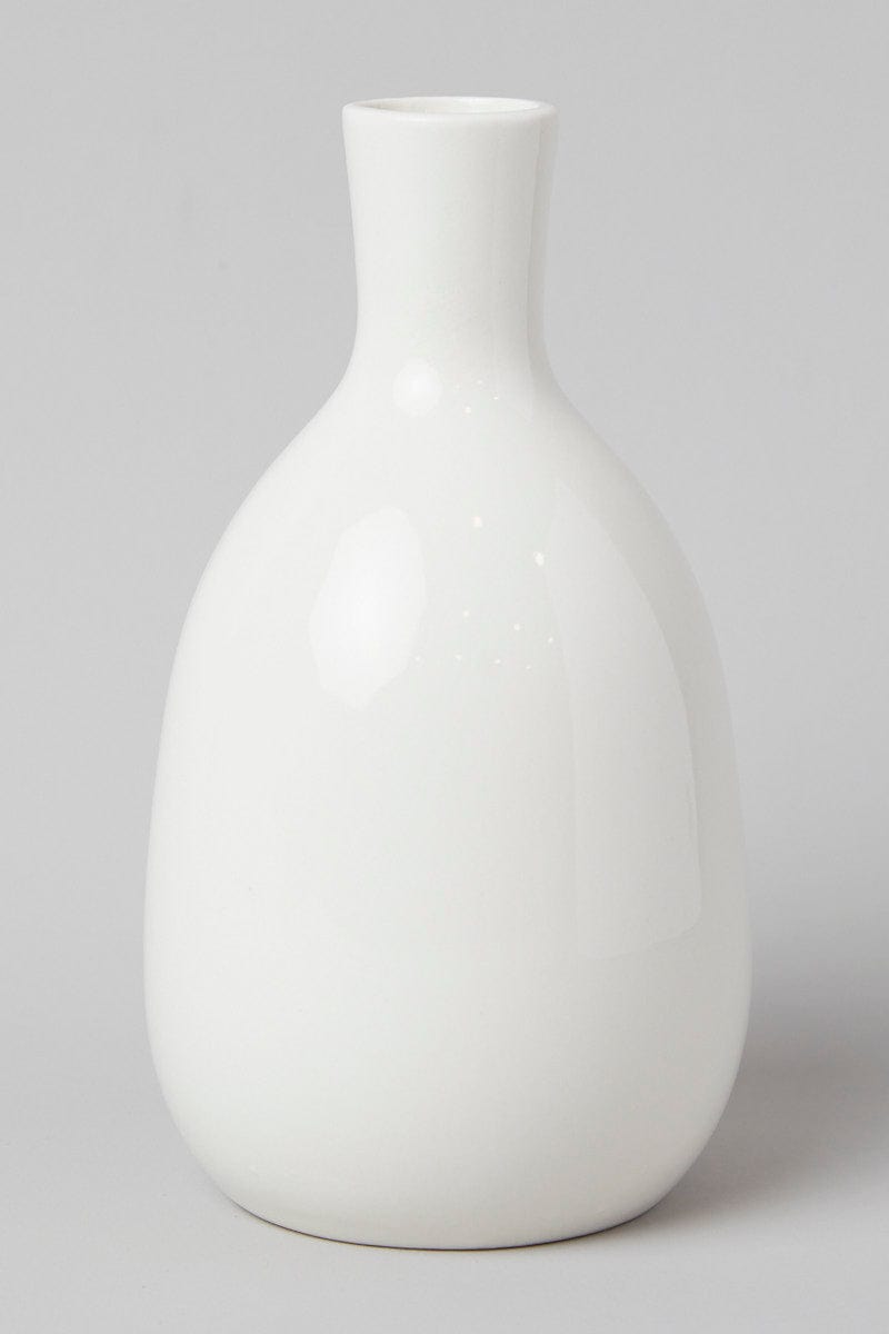 White Abstract Face Vase for Ally Fashion