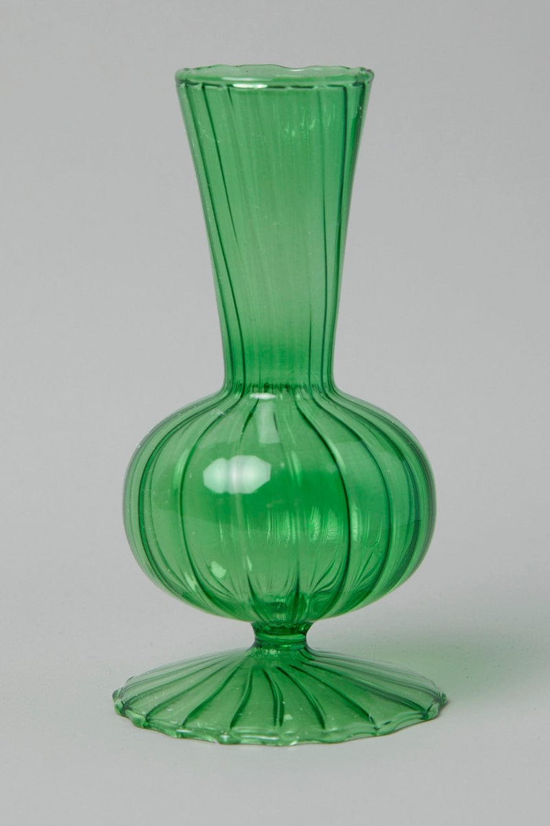 Green Glass Vase for Ally Fashion