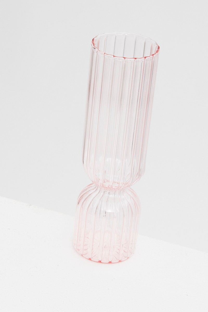 Pink Glass Vase for Ally Fashion