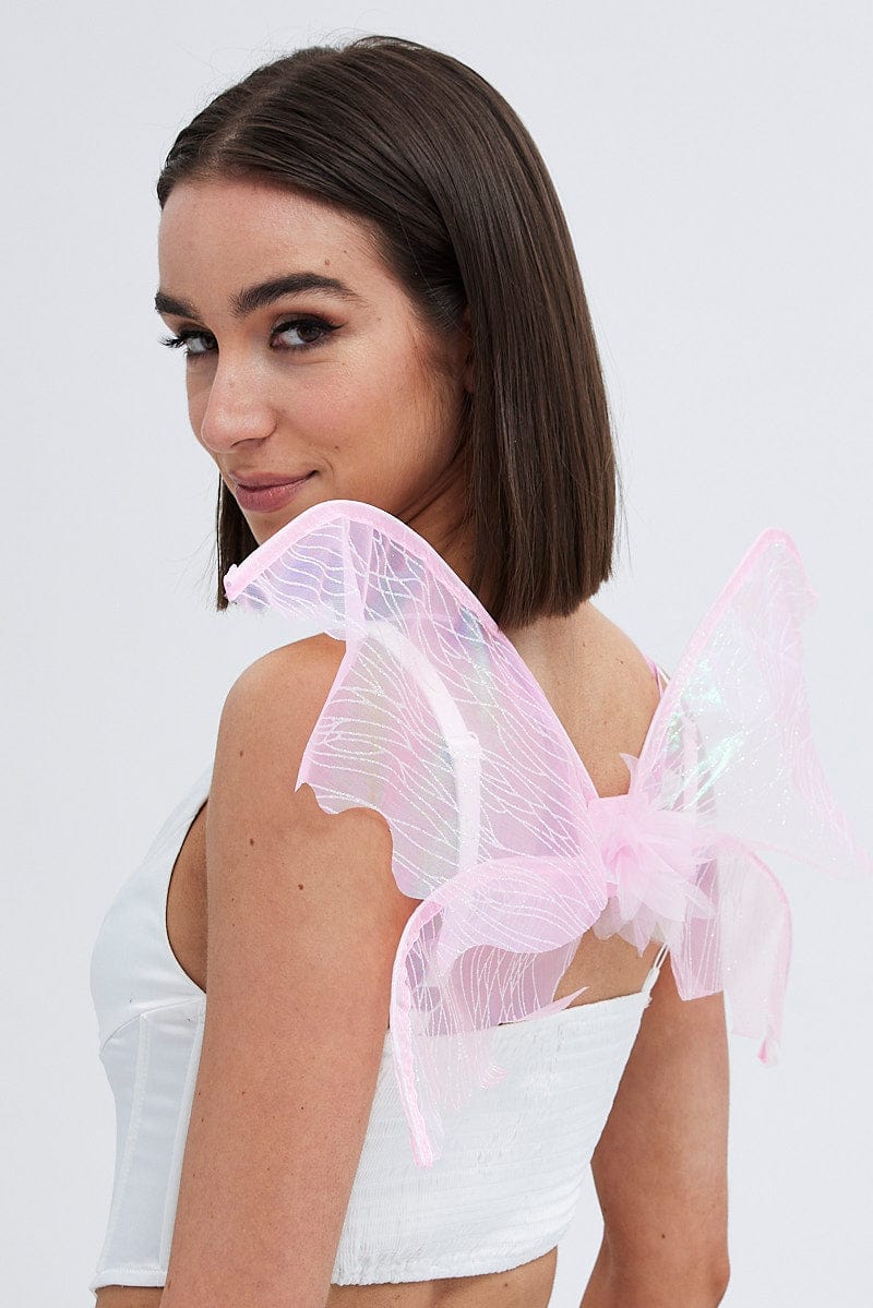 Pink Festival Butterfly Wings for Ally Fashion