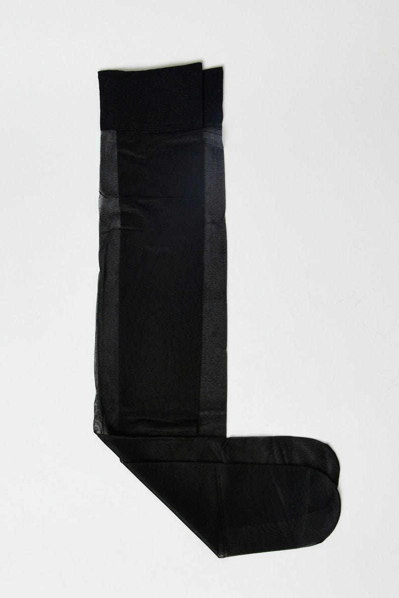 Black Over The Knee Socks | Ally Fashion