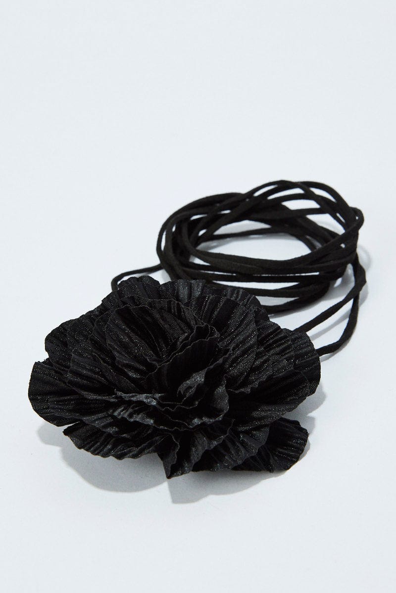 Black Rosette Belly Chain for Ally Fashion