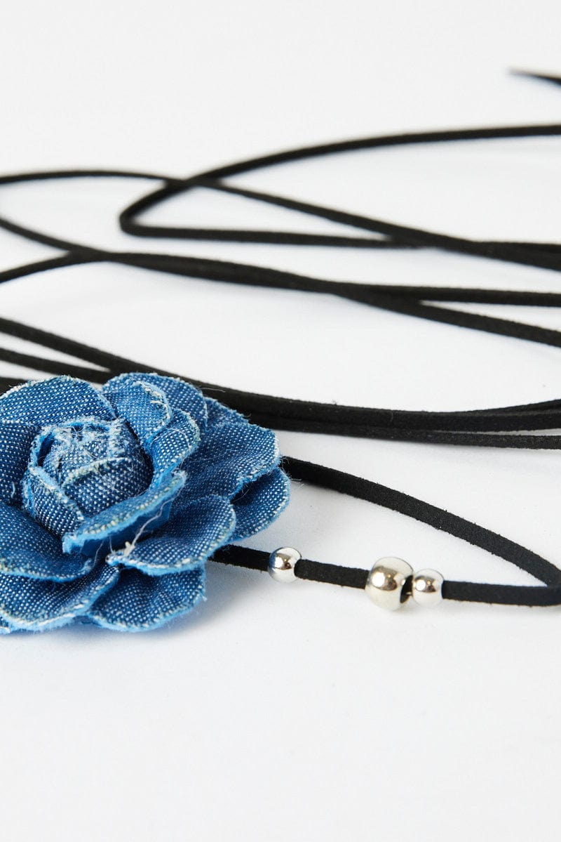 Blue Rosette Belly Chain for Ally Fashion