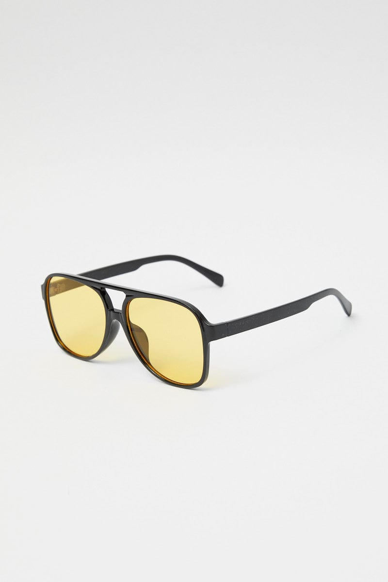 Yellow Animal Print Fashion Sunglasses for Ally Fashion