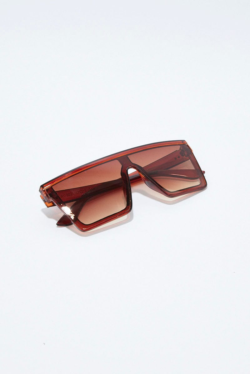 Brown Visor Sunglasses for Ally Fashion