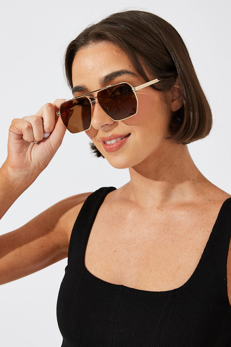 Brown Fashion Sunglasses for Ally Fashion