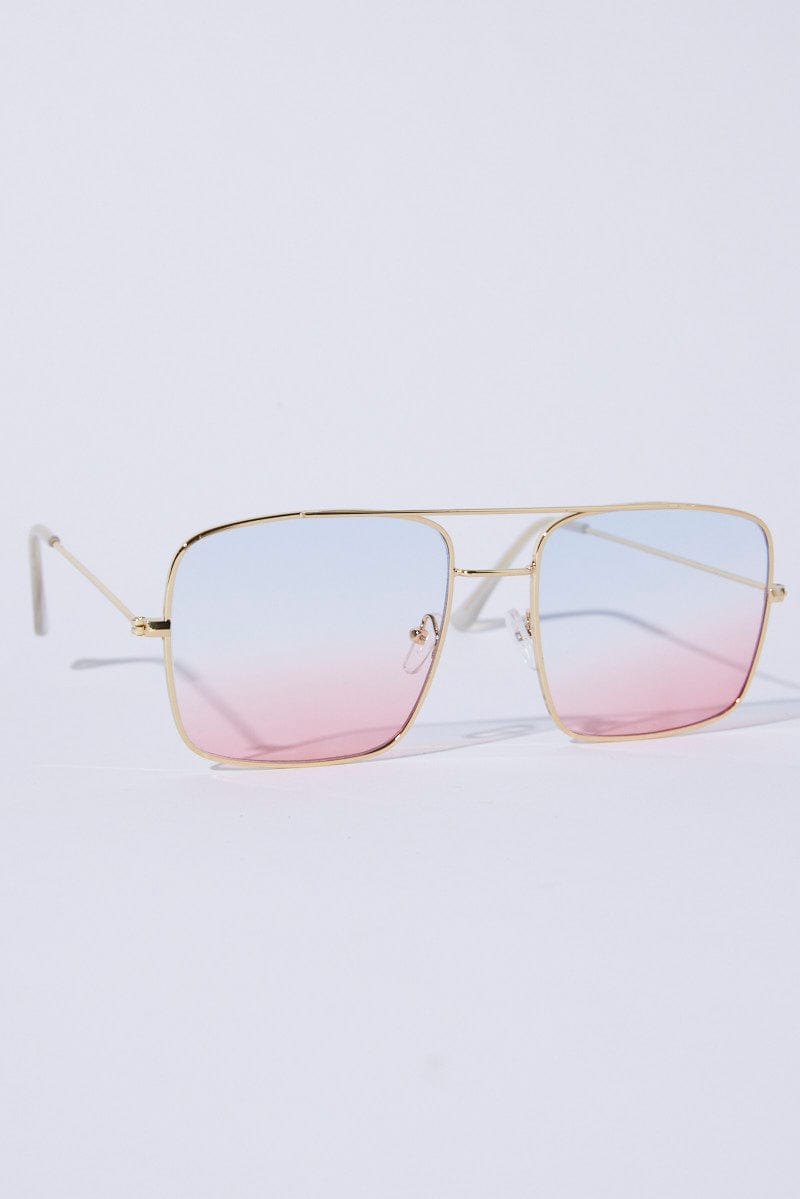 Pink Oversized Square Sunglasses for Ally Fashion