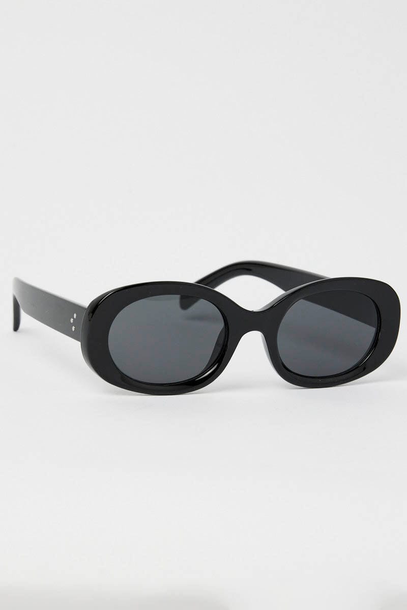 Black Oval Sunglasses for Ally Fashion