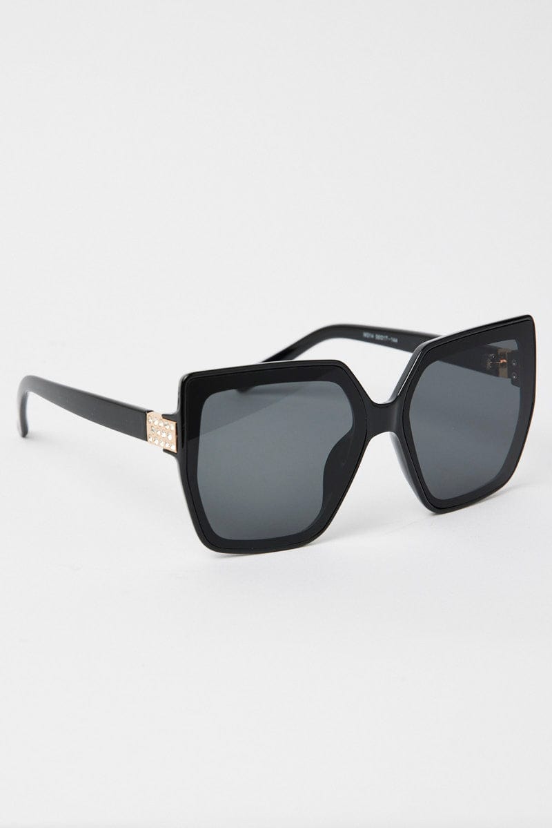 Grey Oversized Square Sunglasses for Ally Fashion