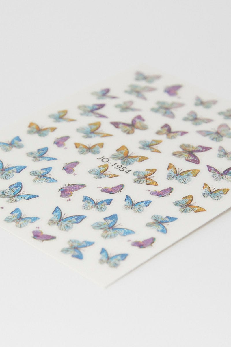 Multi Butterfly Pattern Nail Art Sticker Decals for Ally Fashion