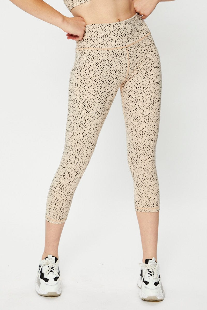 AW LEGGINGS Geo Print Sports Legging for Women by Ally