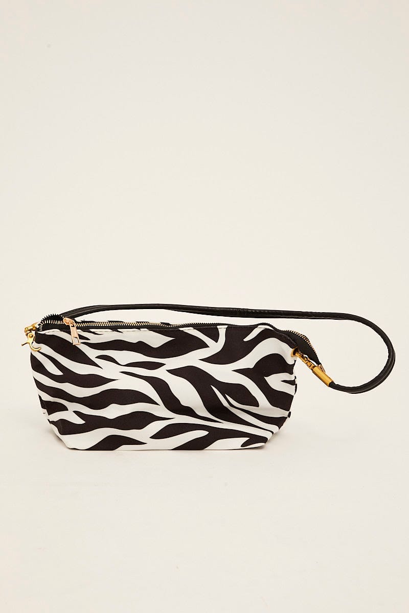 BAGS Black Print Shoulder Bag for Women by Ally