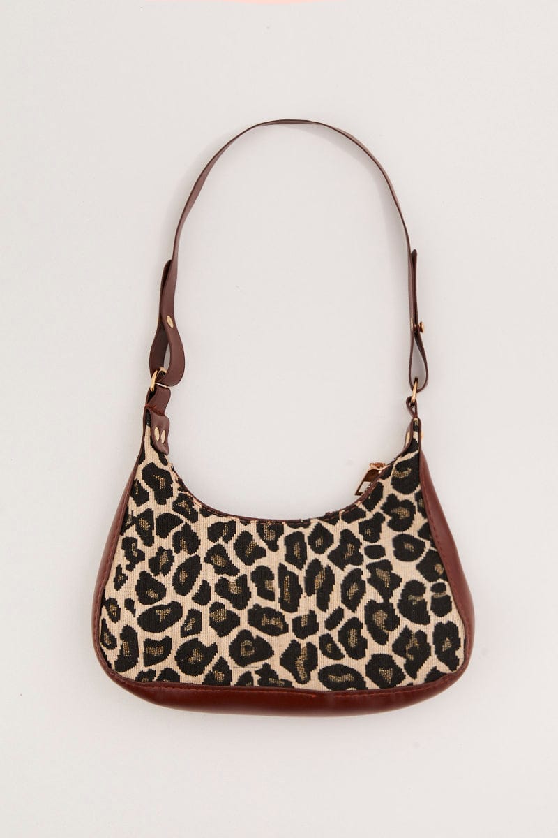 BAGS Print Shoulder Baguette Bag for Women by Ally