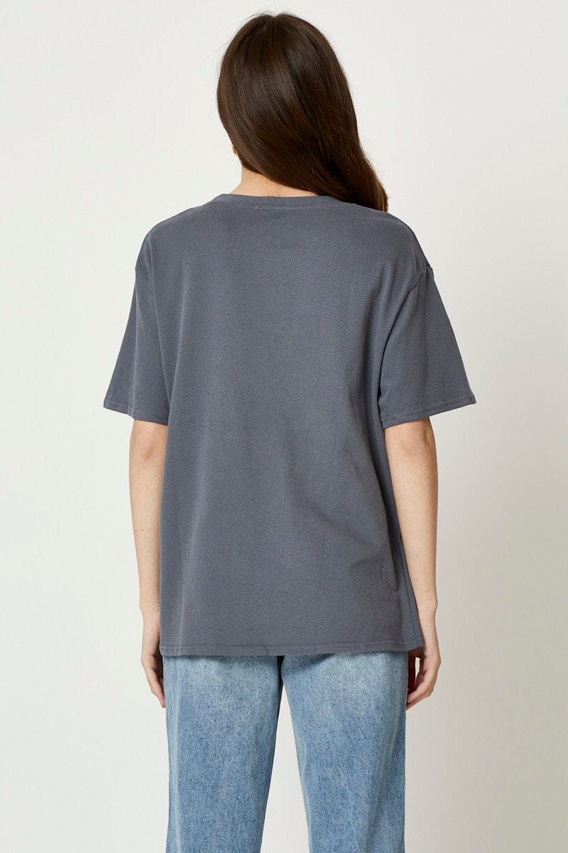 BANDEAU REGULAR Grey Dragon T-Shirt for Women by Ally