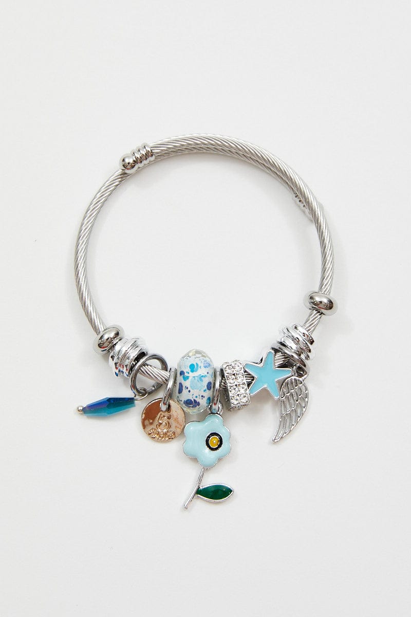 BANGLE/BRACELET Blue Charm Bracelet for Women by Ally