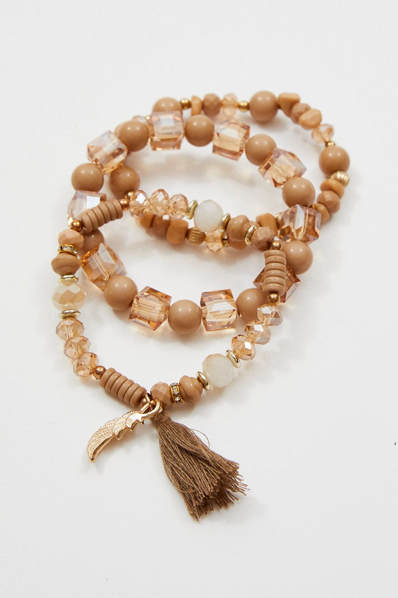 BANGLE/BRACELET Camel Beaded Bracelet for Women by Ally