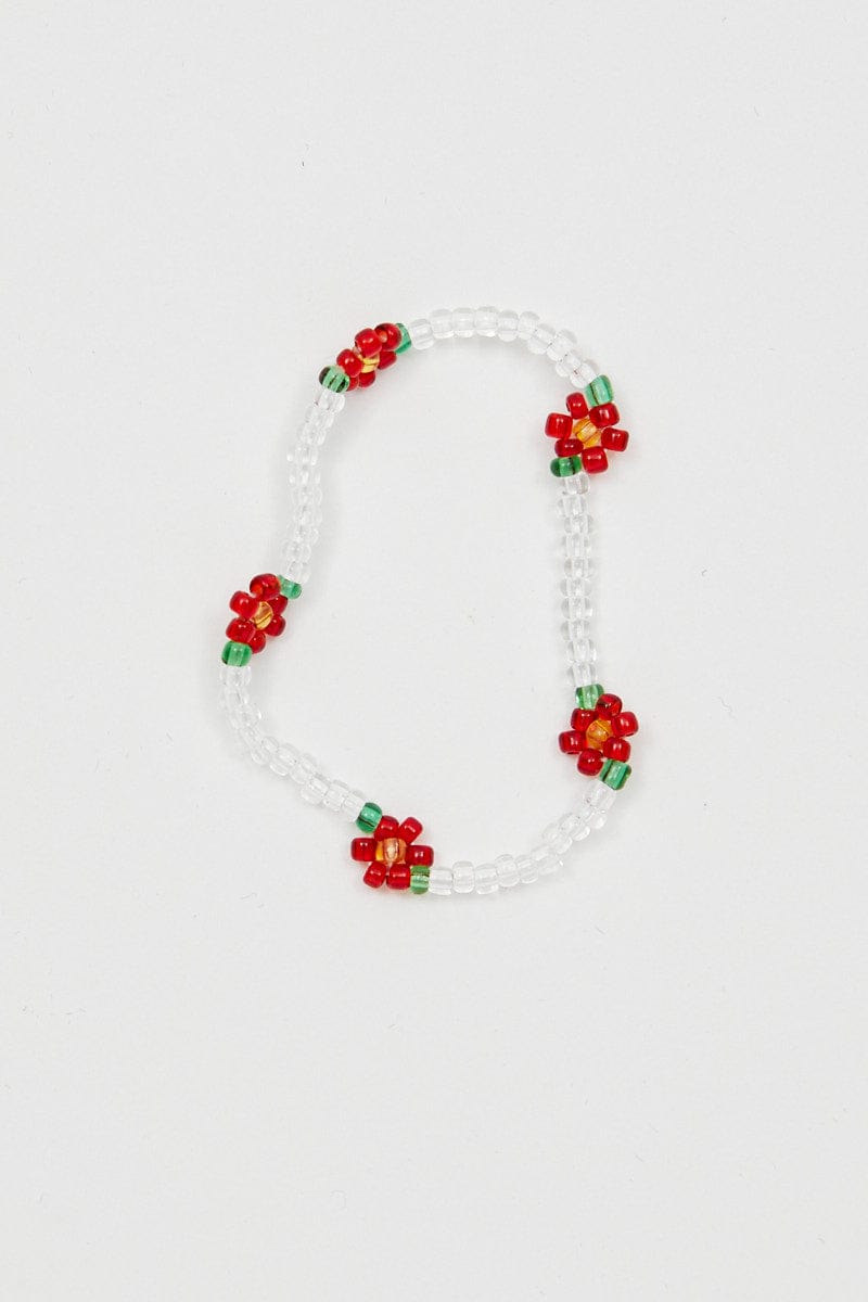 BANGLE/BRACELET Multi Beaded Flower Bracelet for Women by Ally