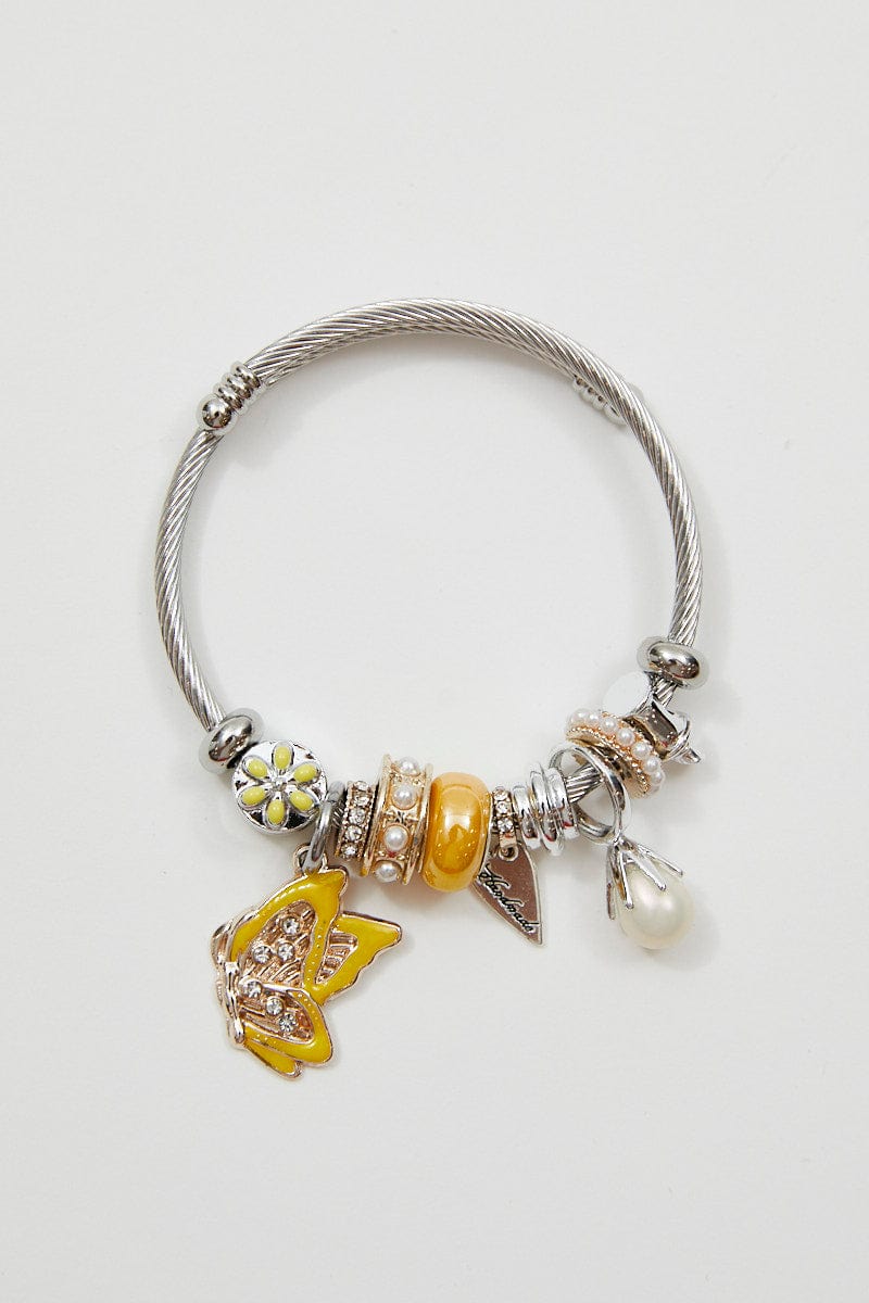 BANGLE/BRACELET Yellow Charm Bracelet for Women by Ally