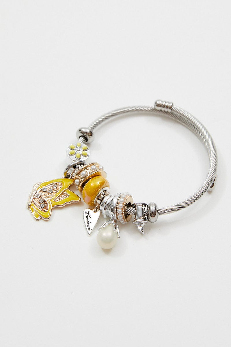 BANGLE/BRACELET Yellow Charm Bracelet for Women by Ally