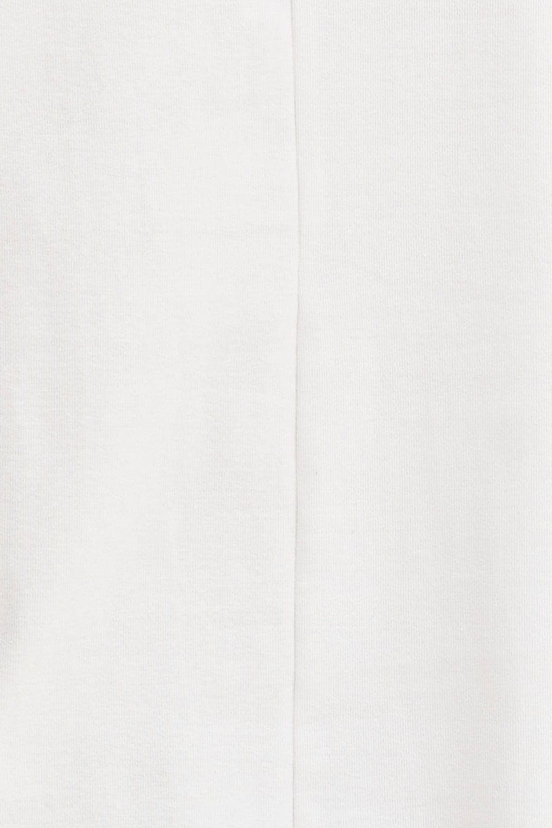 BASIC White Pocket Tee Scoop Neck Cotton Stretch Short Sleeve for Women by Ally