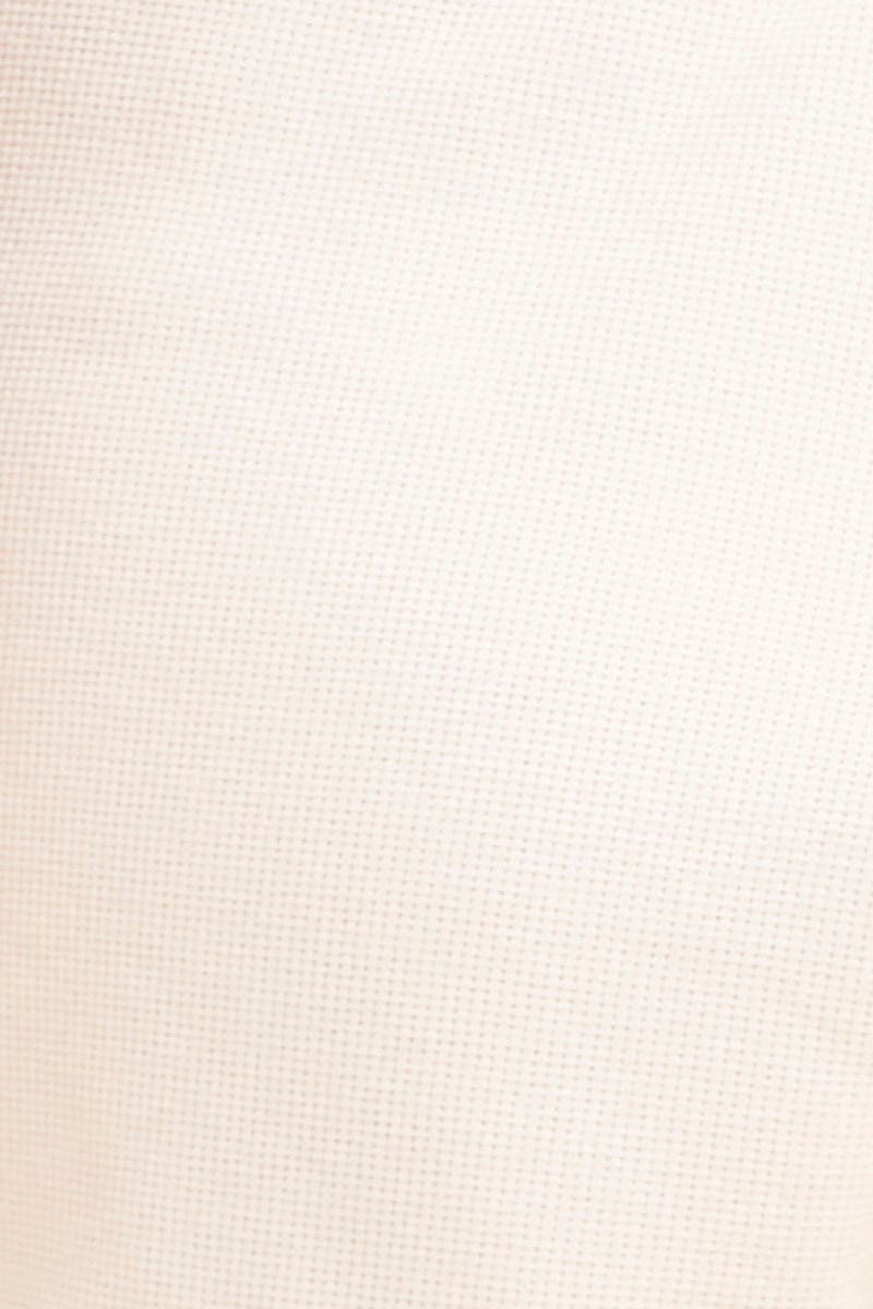 BASIC White Sutton Basic Rib Notch Singlet for Women by Ally