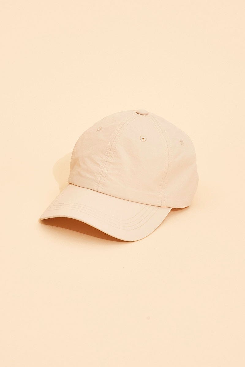 BM ACCESSORY White Everyday Cap for Women by Ally