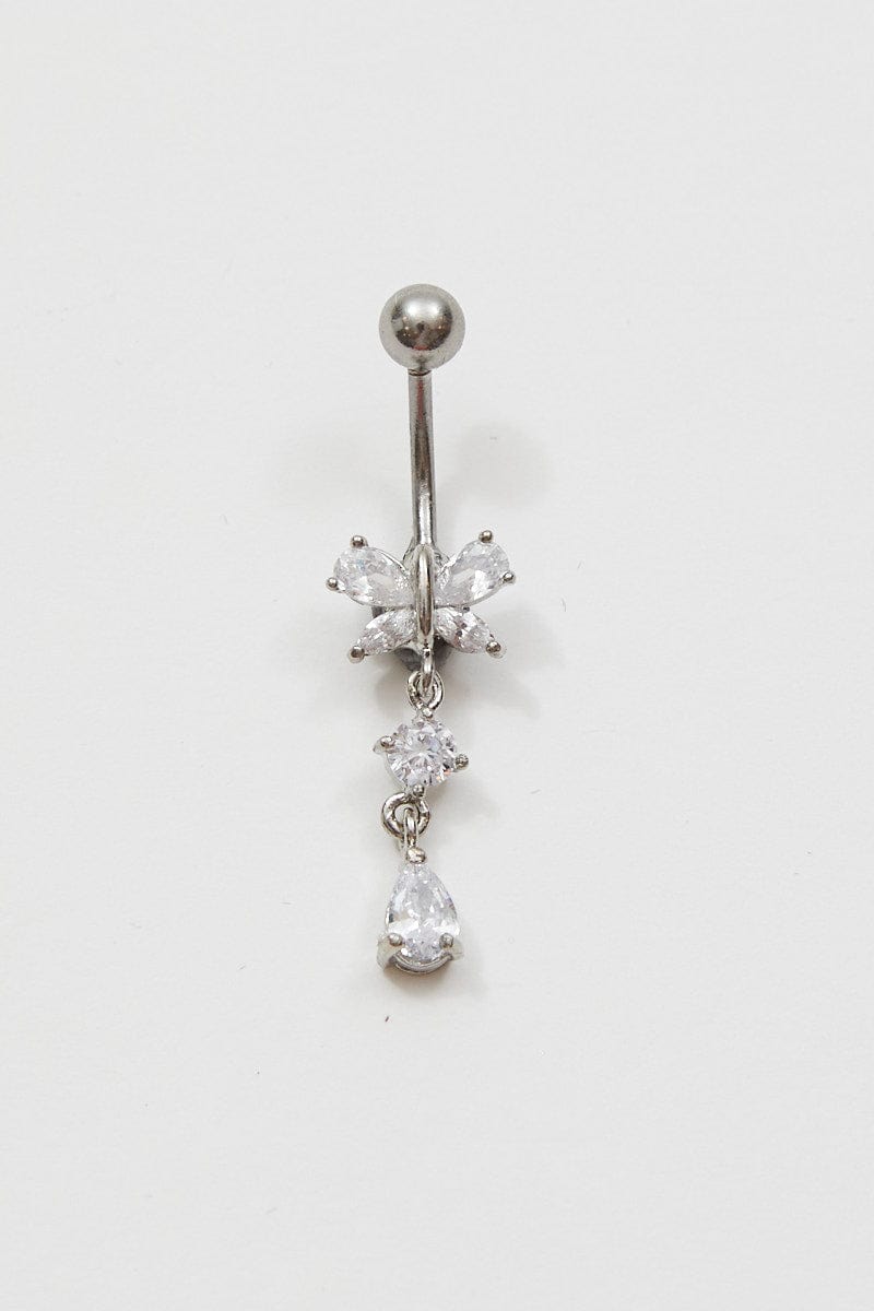 BODY & HAIR Metallic Belly Ring for Women by Ally