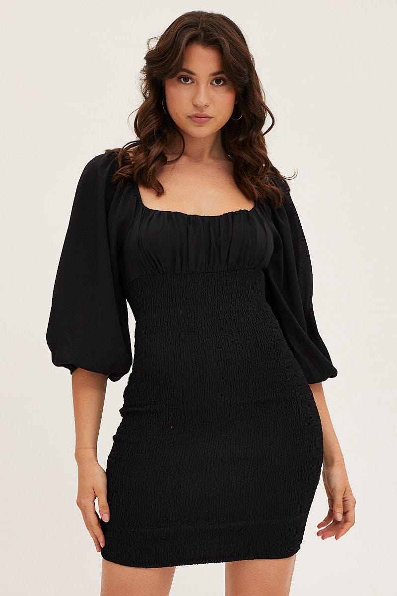 Women's Black Bodycon Dress | Ally Fashion Women's Black Bodycon Dress | Ally Fashion