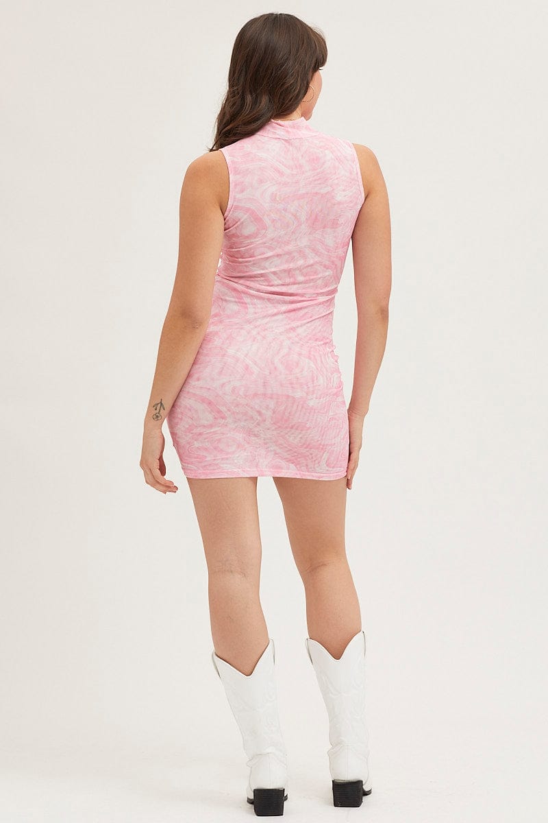 BODYCON DRESS Print Bodycon Dress for Women by Ally