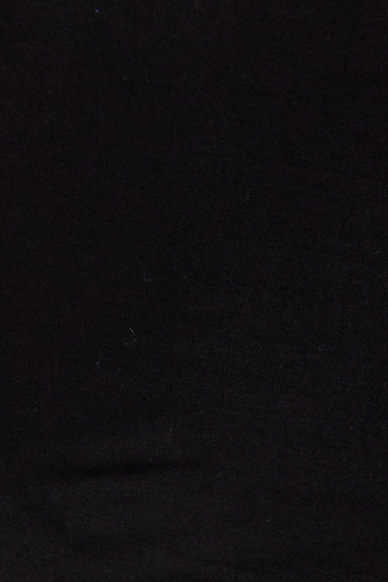 BODYSUIT Black Bodysuit Top Short Sleeve for Women by Ally