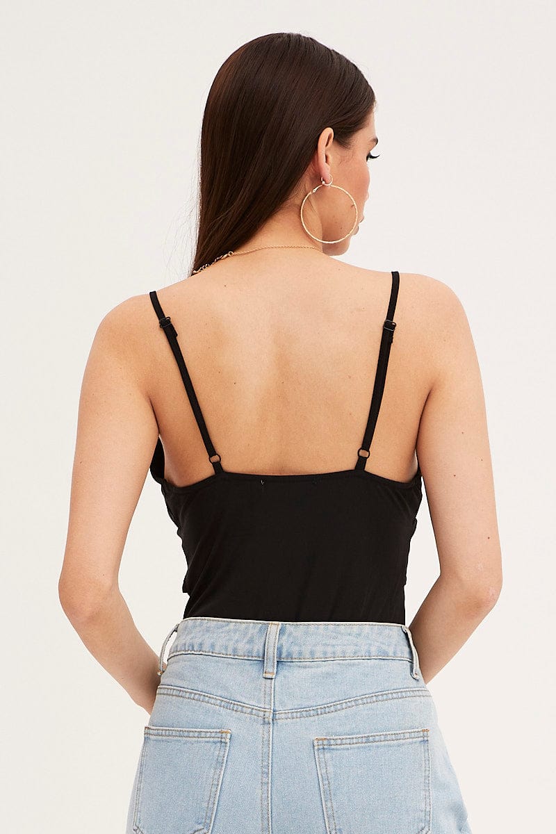 Cami Bodysuit, Black