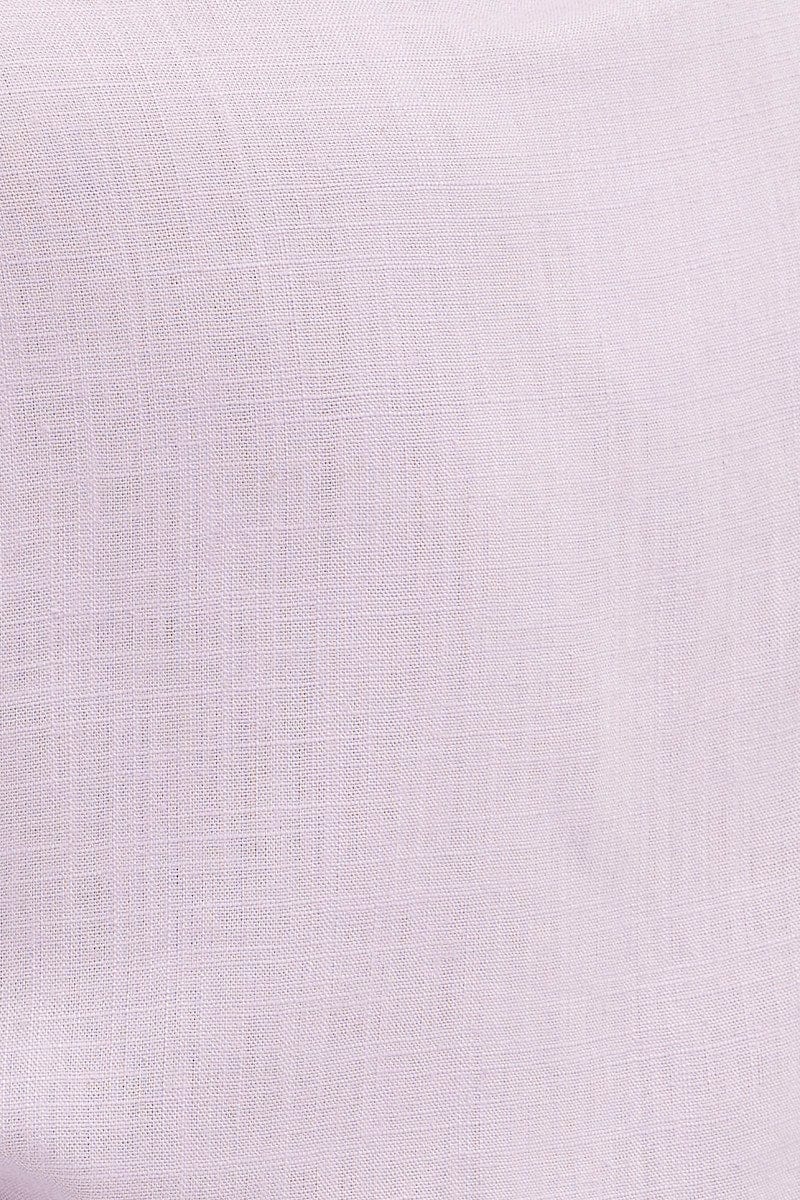 BOLERO Purple Tie Bolero Short Sleeve Linen Blend for Women by Ally