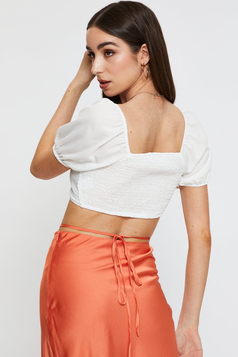 Women’s White Crop Bolero Short Sleeve | Ally Fashion